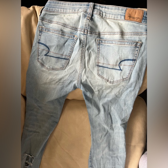 american eagle super stretchy jeggings - size 6 - Picture 3 of 4
